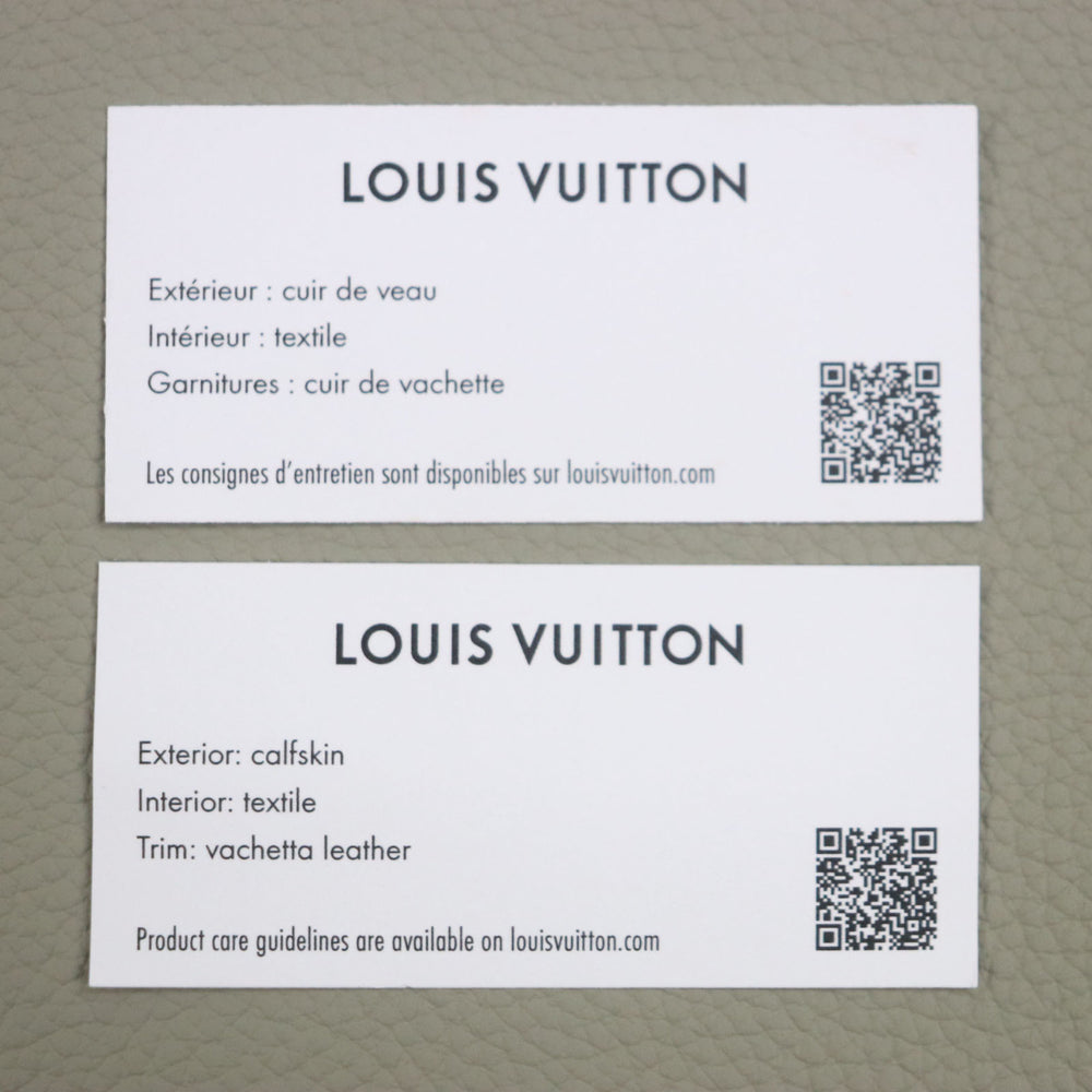 LOUIS VUITTON M22506 Fastline LV Aerogram Calfskin Sage Tote Bag with Logo, Made in France, Men's — Like New