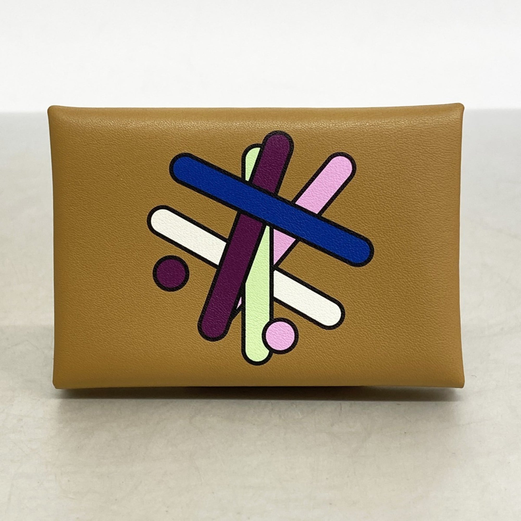 Hermes Hermès Calvi Duo Imprimé Swift Biscuit Wallet/Coin Case with Z Stamp for Men and Women, P2327241