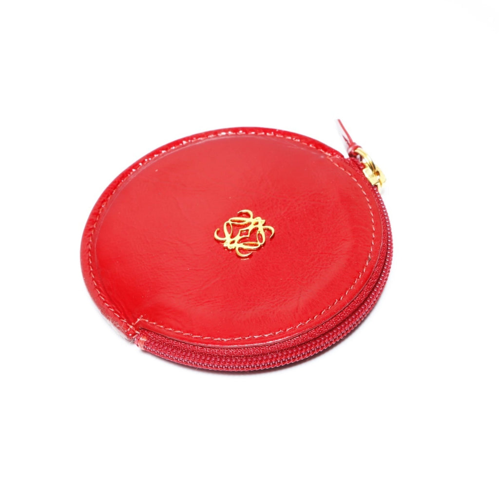 LOEWE Anagram Mini Wallet/Coin Case, Red