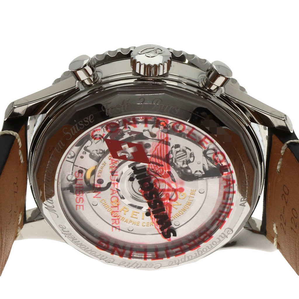 Breitling Navitimer B01 Chronograph 43 Stainless Steel/Leather Men's Watch AB0121B1B1X2