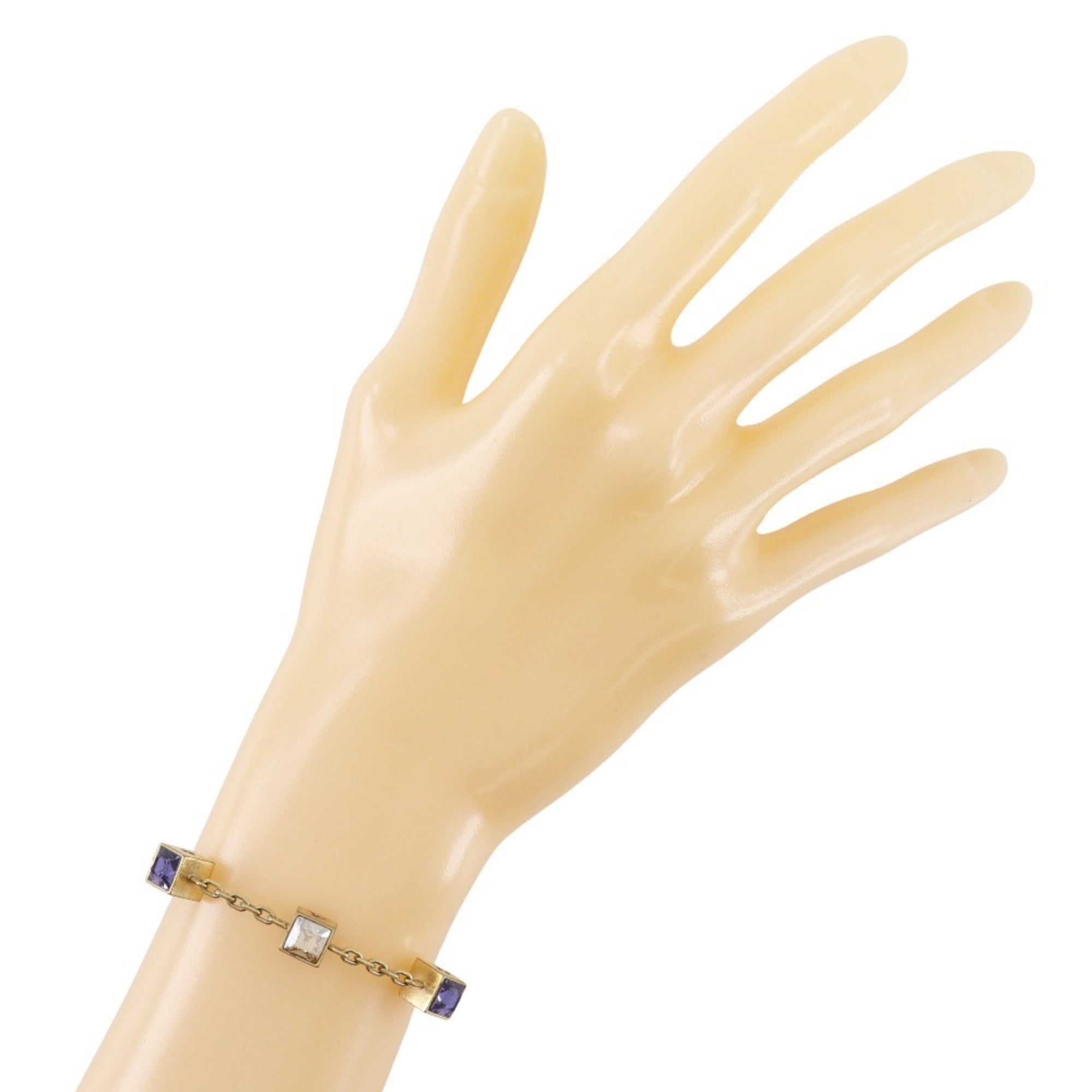 Louis Vuitton Gambling Bracelet M65209 Gold Plated OB0113 Approx. 12.5g Women's Rubbed Bra