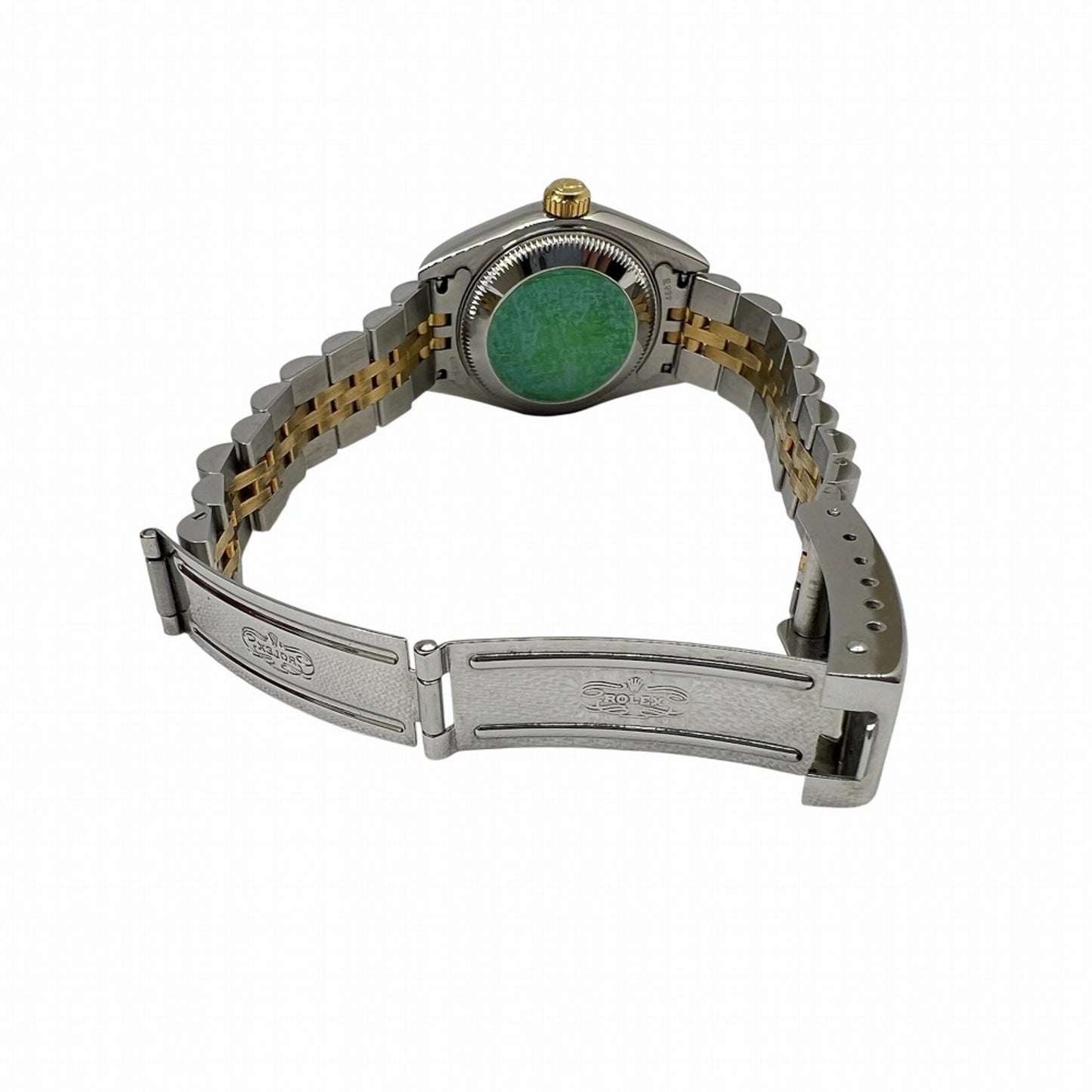 ROLEX Rolex Datejust Shell Dial K18 Stainless Steel Automatic Watch 79173 Women's Diamond Yellow with Two Diamonds