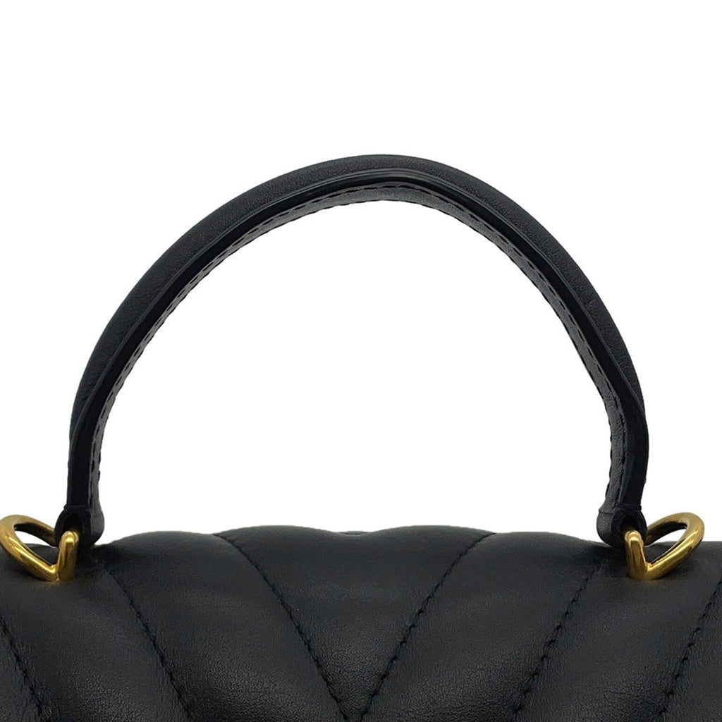 Louis Vuitton Calfskin Hold Me Handbag M21720 LOUIS VUITTON 2-Way Shoulder Bag Black