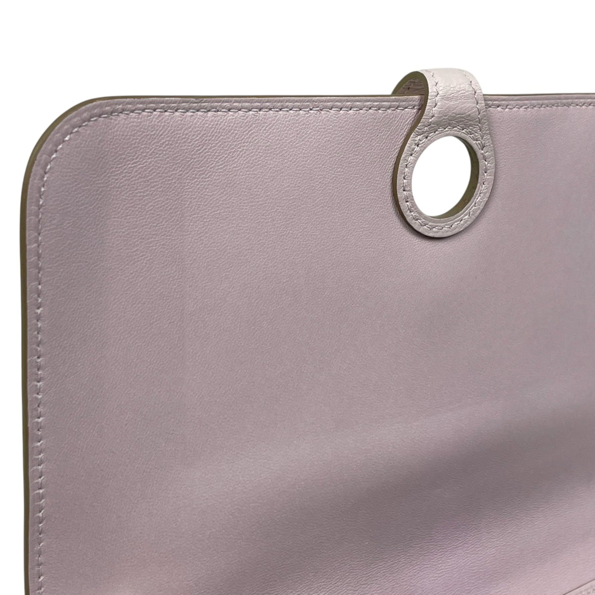 Hermes Hermès Dogon GM Bifold Long Wallet in Evercolor Mauve Pale, Women's