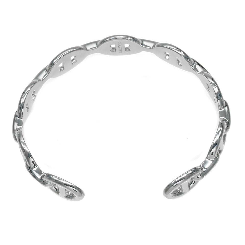 Hermes Chaine d'Ancre Anchene ST Bracelet, Sterling Silver 925, Made in Italy, 21AB299510, Approx. 18.1g, Unisex — Like New