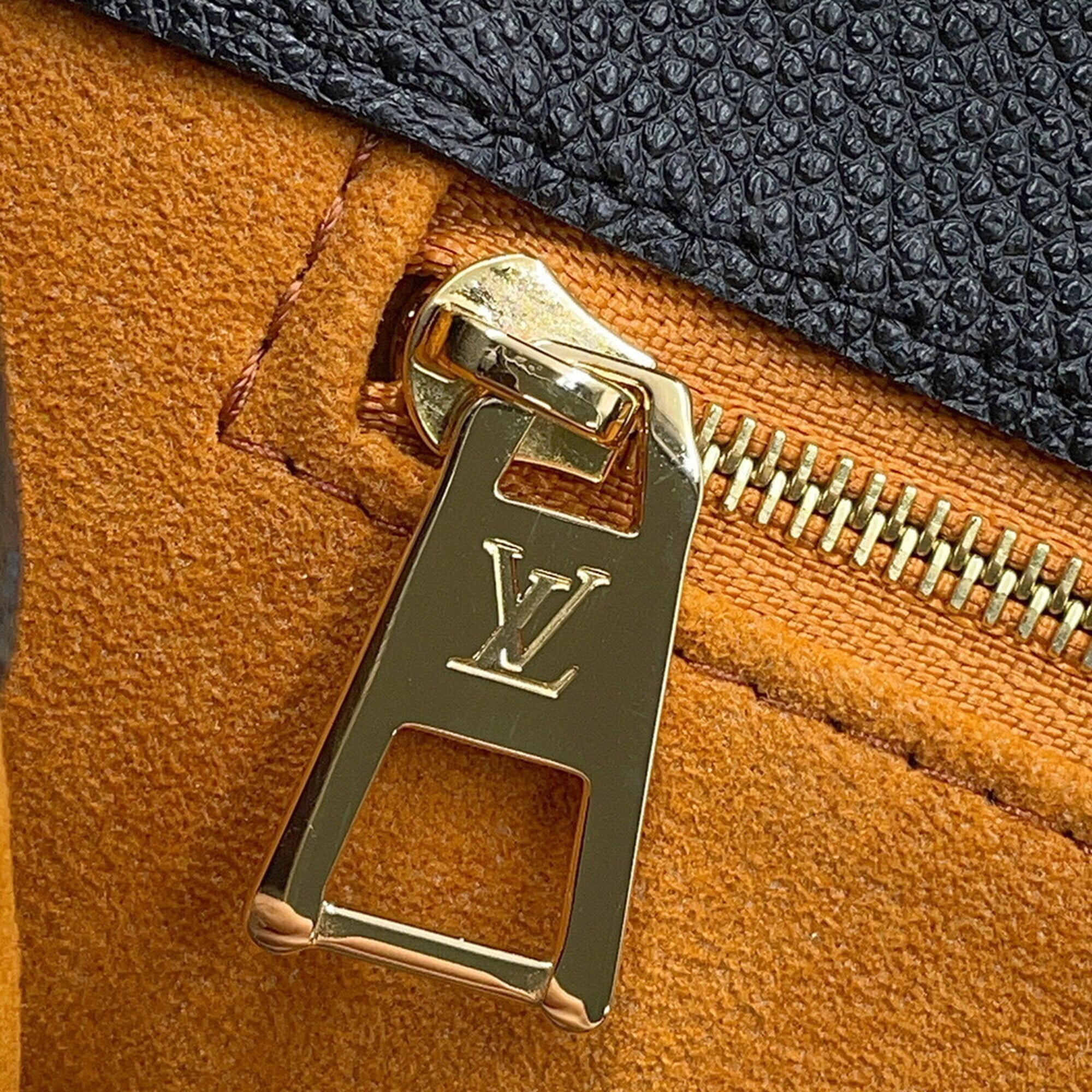 Louis Vuitton Monogram Empreinte OnTheGo GM Tote Bag M44925, Handbag, 2-way Shoulder Bag, Black, Monogram, LOUIS VUITTON — Like New