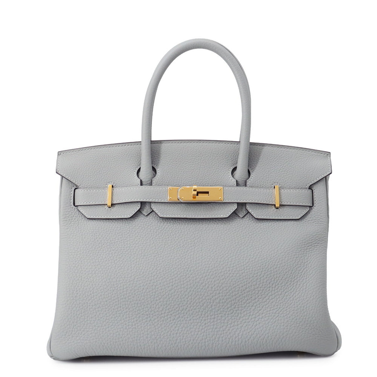 Hermes Birkin 30 Blue Glacier Togo T stamp HERMES handbag women's — Like New