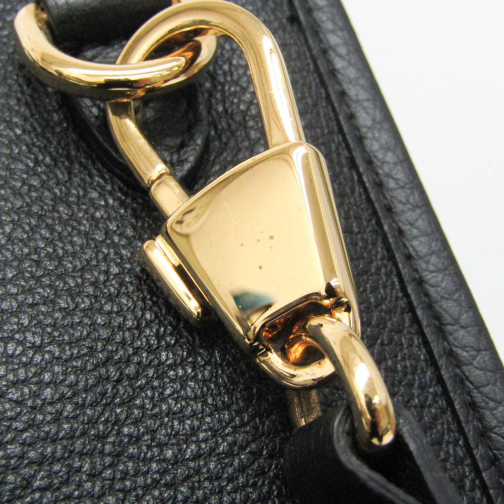 Gucci Logo Medium 674850 Women,Men Leather Shoulder Bag,Tote Bag Black — Like New