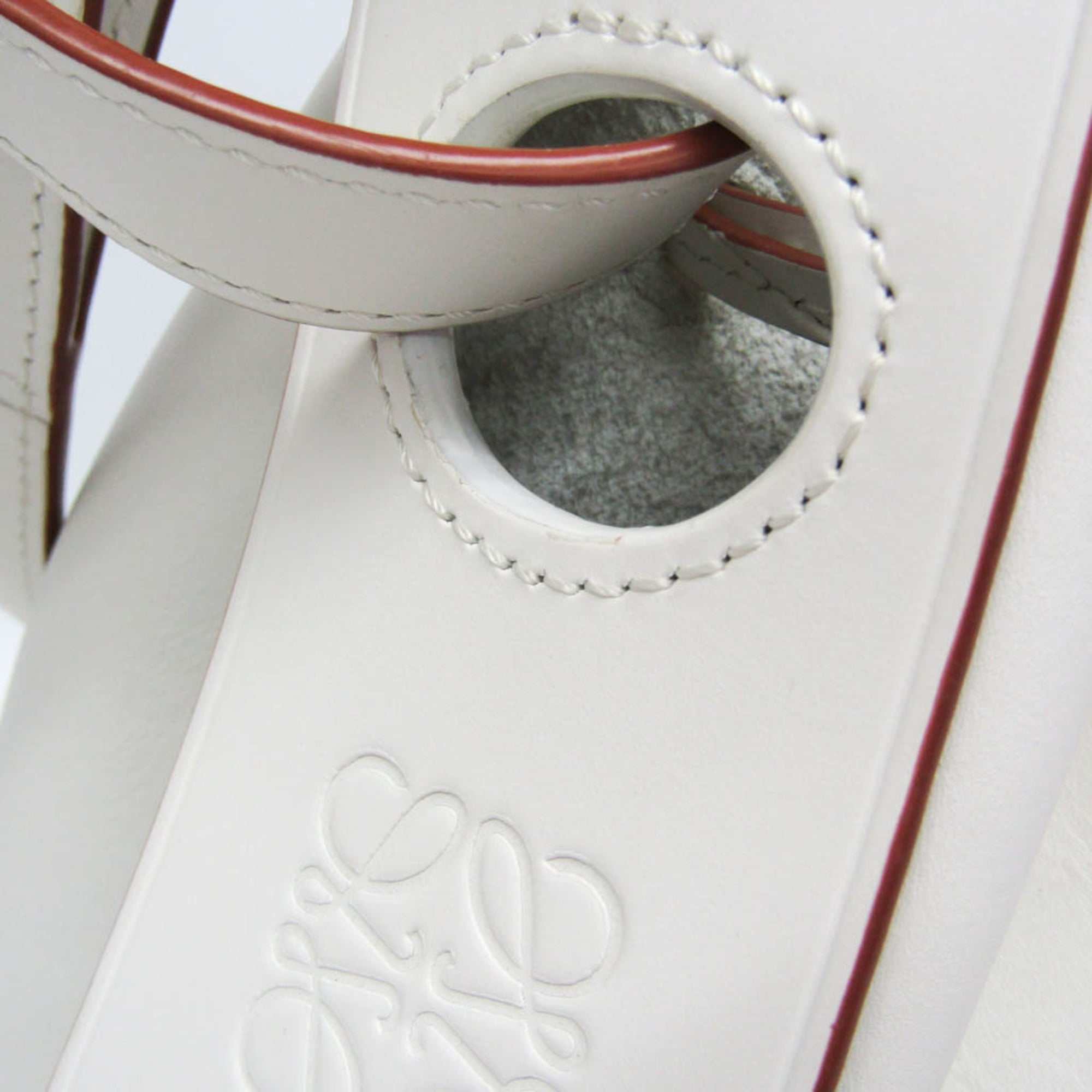 Loewe Balloon Medium Women's Leather Shoulder Bag White — Like New