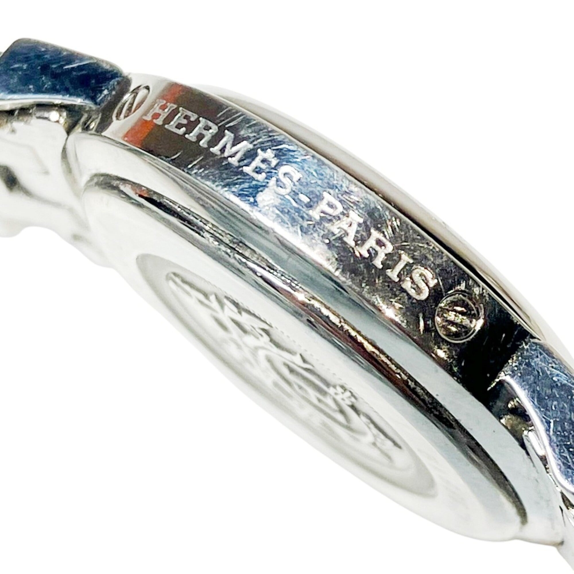 Hermes Clipper Nacre watch, total weight 42.8g, stainless steel, quartz movement, pink mother-of-pearl dial, CL4.230 — Good