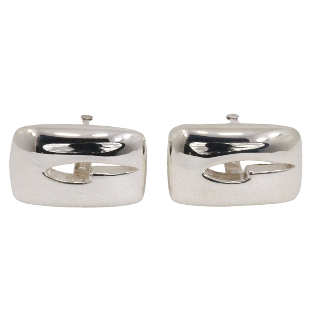 Gucci G logo cufflinks silver 925 made in Italy men's — Like New