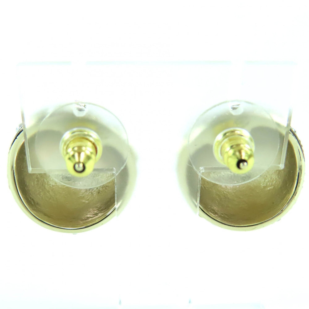 CHANEL B25P ABF219 Metal Strass Star & Heart Motif Ball Earrings (Pair) Gold, with Box, Women's — Like New