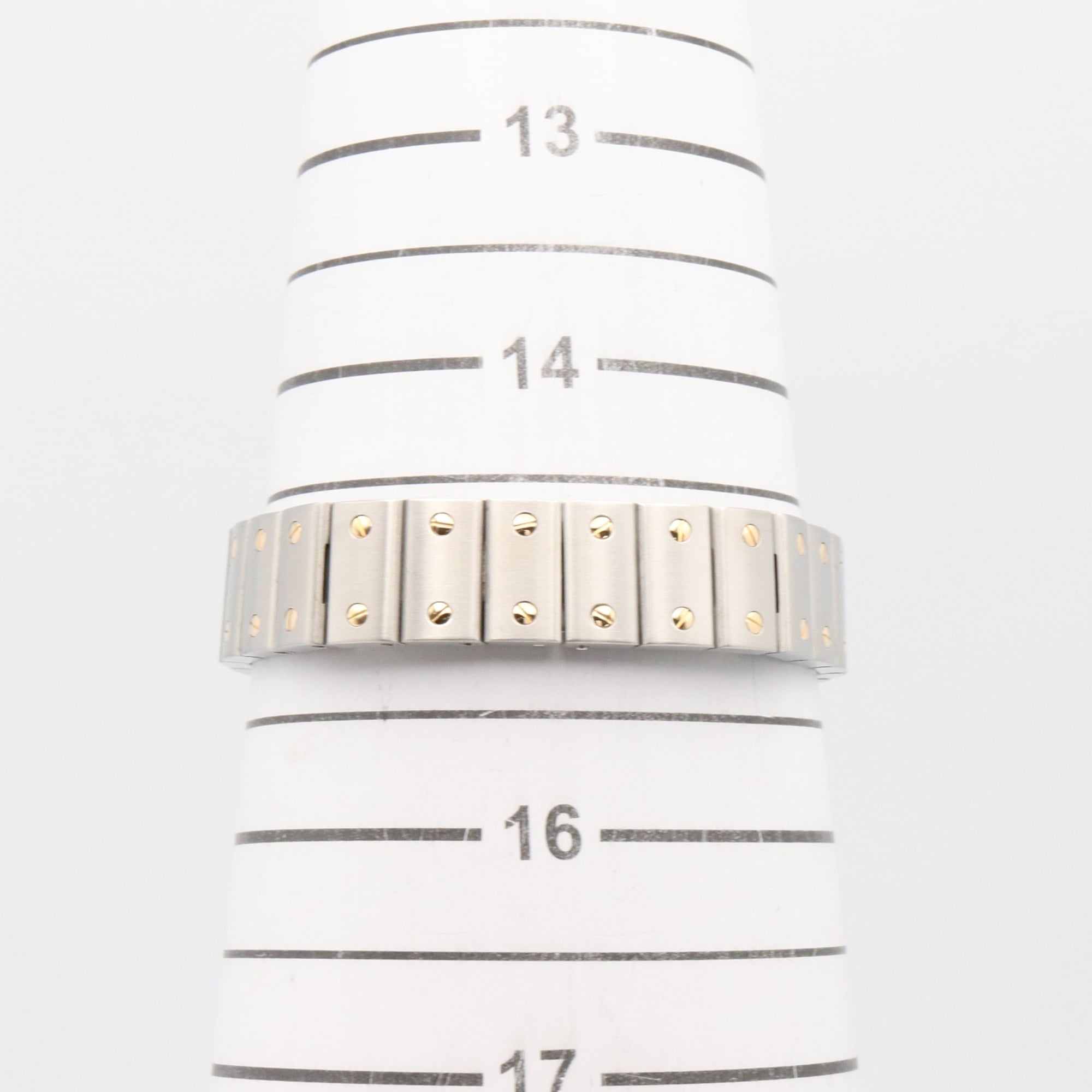 Cartier Santos Galbee SM Watch, 18K (Yellow Gold) Stainless Steel, Ladies, Silver Tone, W20012C4 — Very Good