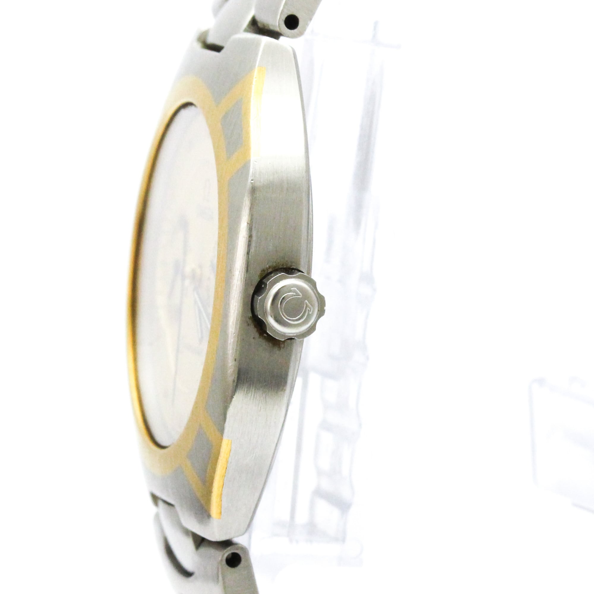 OMEGA Seamaster Polaris Day Date 18K Gold Steel Watch 396.1022 Polished — Very Good