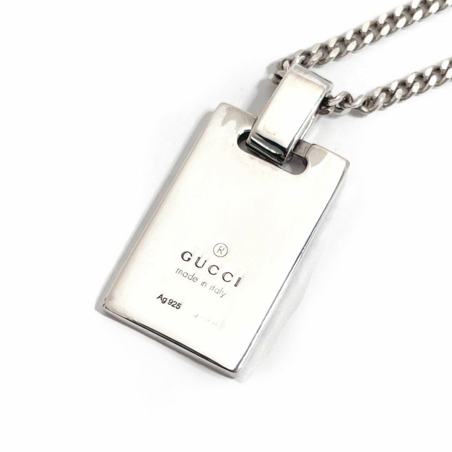 GUCCI Diamante Sherry Line Necklace in Sterling Silver, Unisex