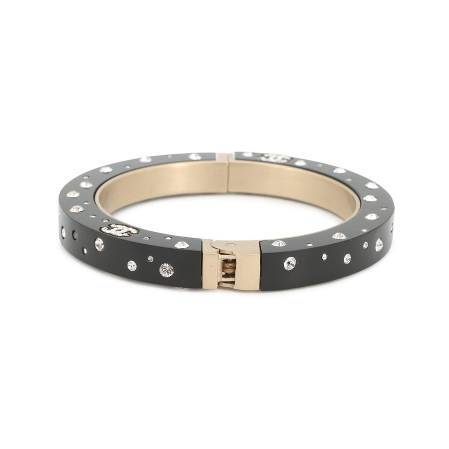 Chanel Coco Mark Rhinestone Bangle 09P CHANEL