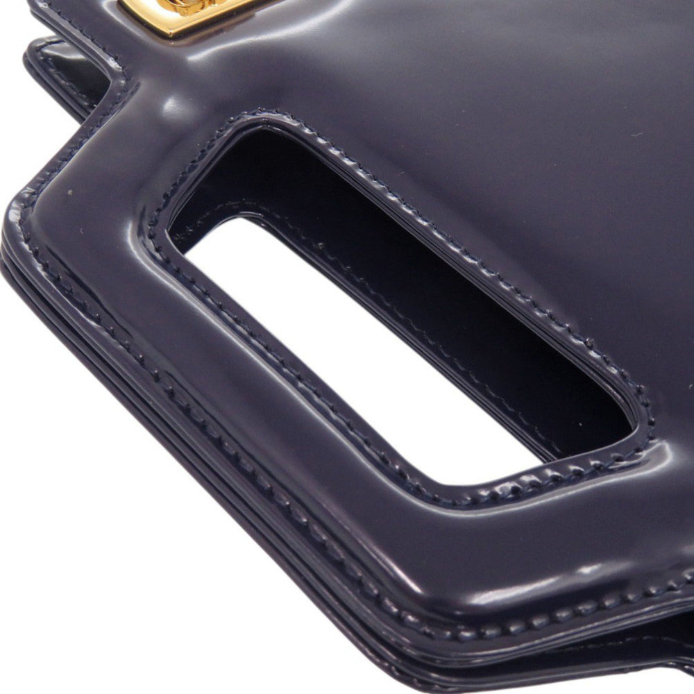 Unused Salvatore Ferragamo Wanda Mini 2WAY Gancini 213485 Calf Leather Blue Handbag 1389Salvatore — Like New