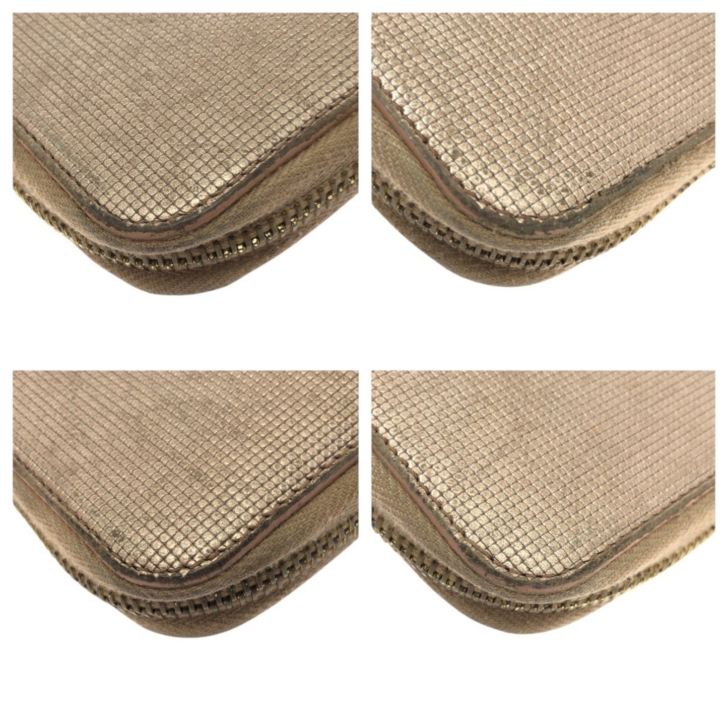 FENDI Salmon Pink Leather Wallet with Gold Hardware, Round Zipper, 8M0024, Women's