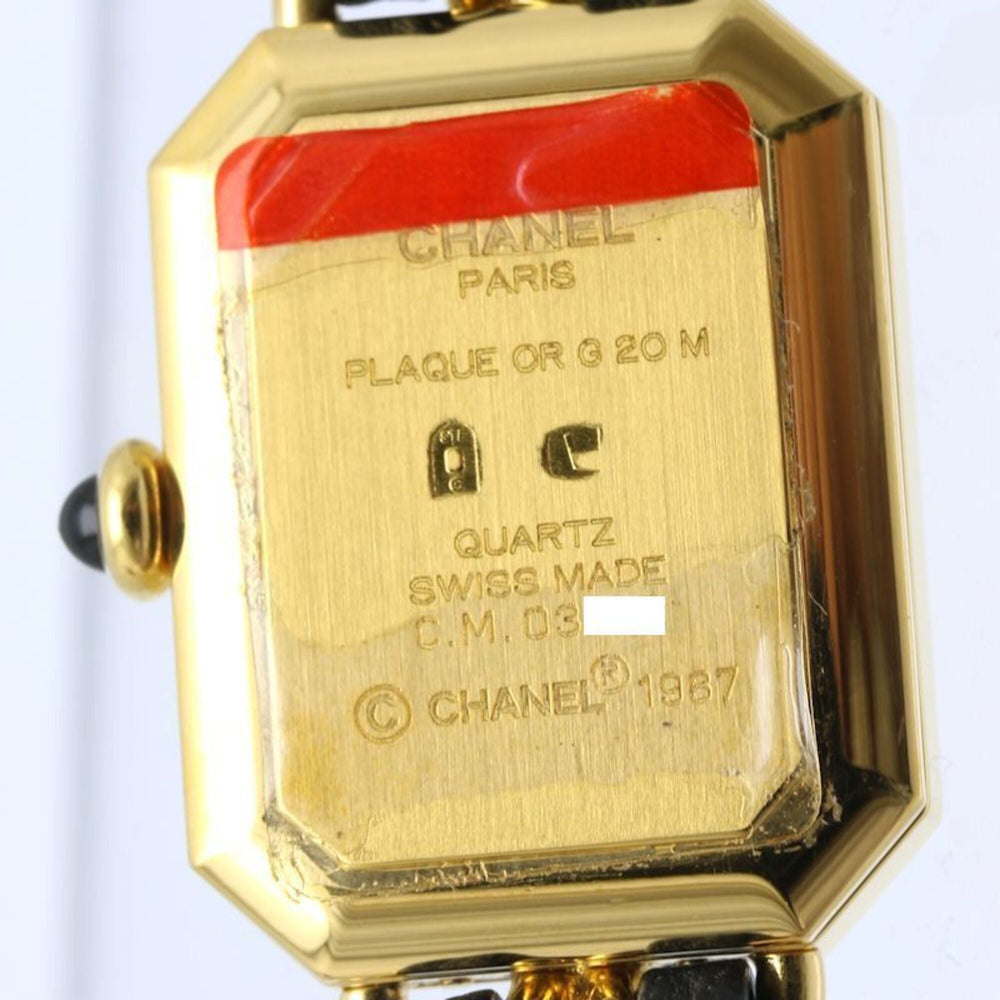 CHANEL Premiere S size H0001 483011001 Women's Watch GP (Gold Plated) x Leather 130523 — Very Good