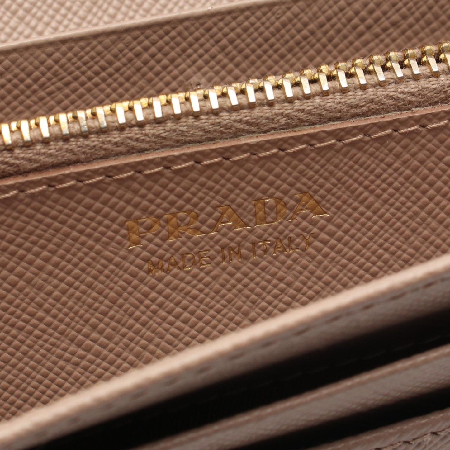 Prada SAFFIANO FIOCCO Bi-fold Long Wallet in Saffiano Leather, Women's, Pink, 1MH132