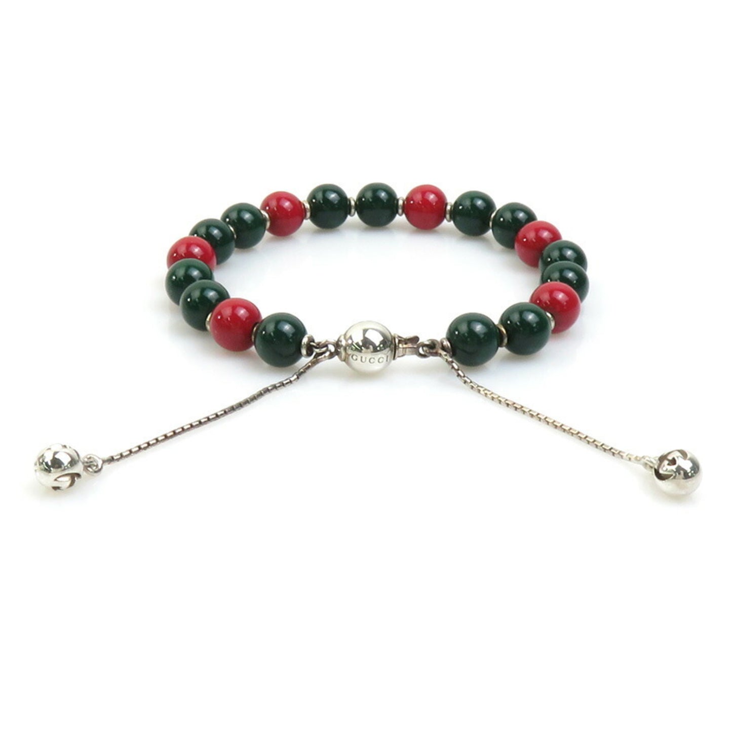 Gucci GUCCI Bracelet Metal Green x Red Men's Women's 56274a