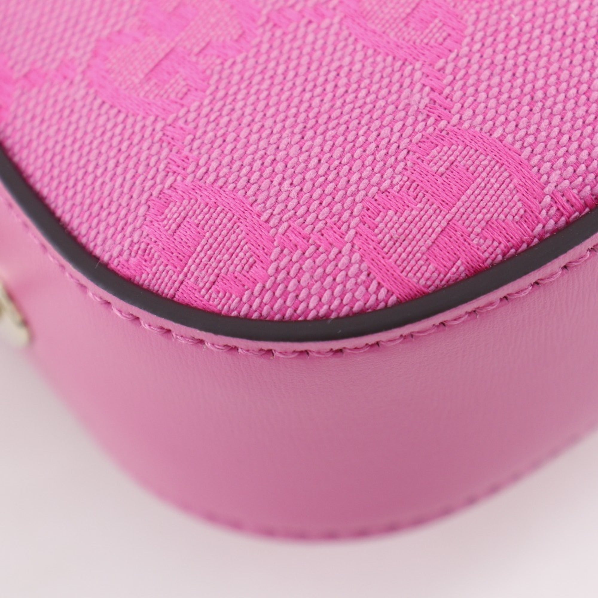 Gucci Moonside Mini Shoulder Bag 786035, GG Canvas, Pink, Zippered, Women's — Like New