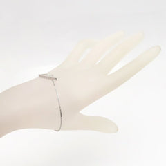 GUCCI Lariat Bracelet #17 18KWG Women's 295198 — Like New