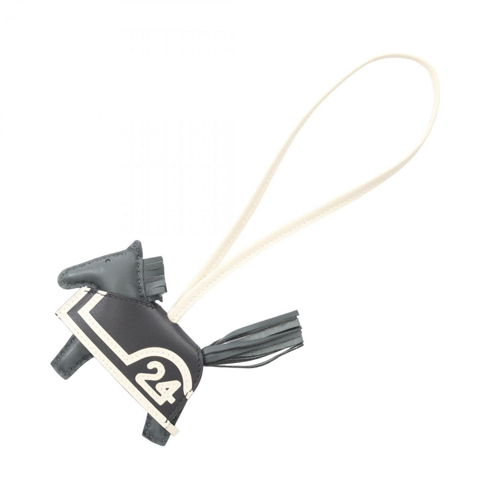 Hermes Hermès Rodeo PM Robeaux Cool Charm Leather Accessory, Anjou Miro, Swift Leather, Women's, Green, White, Black, Vert Mangrove — New - Store Return