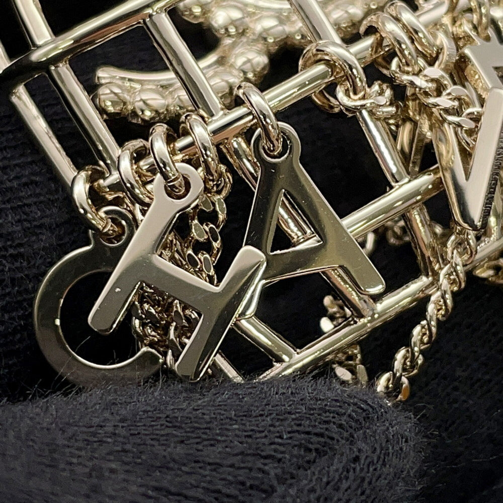 Chanel necklace, birdcage design, Coco Mark rhinestone, B20 B. CHANEL — Like New