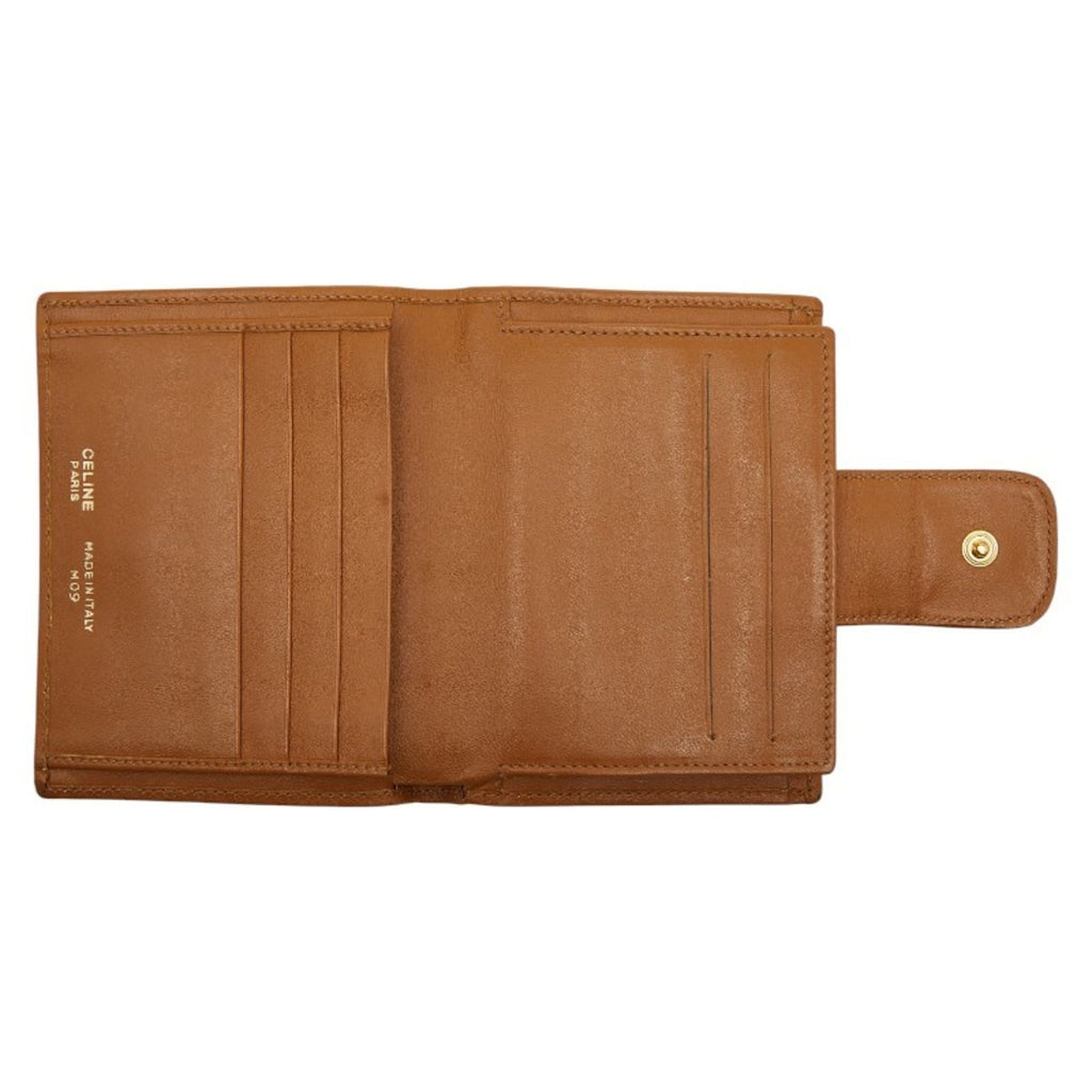 Celine Macadam Bifold Wallet in Brown and Beige Leather for Women
