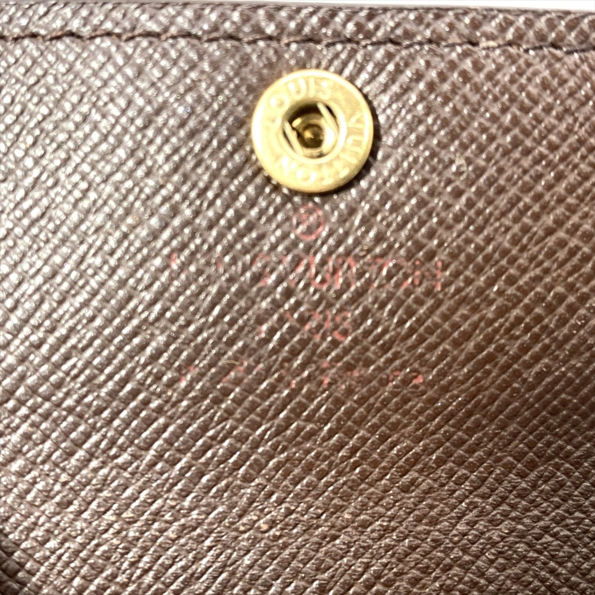 Louis Vuitton Ludlow Tri-fold Wallet, Damier Ebene, N62925, Brown, CT0014