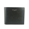 SAINT LAURENT Bi-fold Wallet 396307 Black Leather Men's Wallet/Coin Case