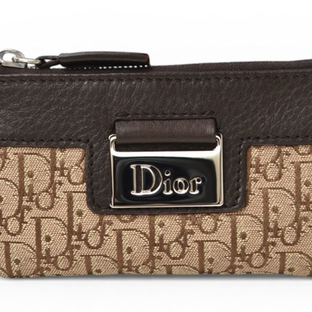 Christian Dior Key Pouch Coin Case - Street Chic Beige Brown — New - Store Return