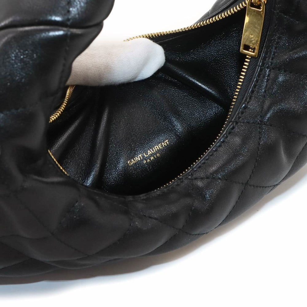 Saint Laurent Icarino Handbag, Leather, Black, 851689, Gold Hardware — New - Store Return