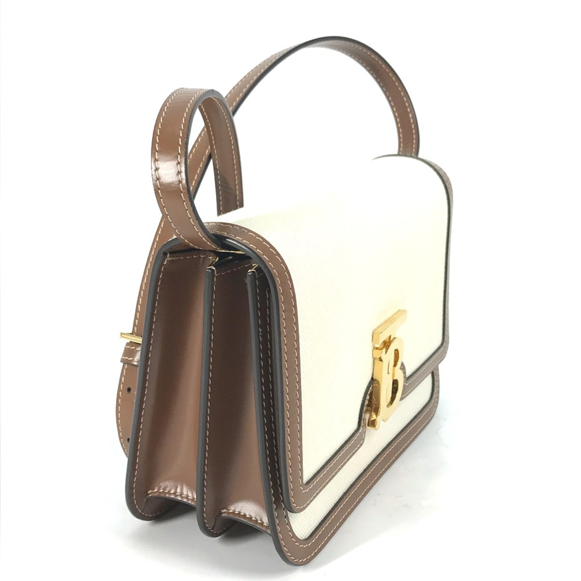 Burberry 8039365 Bag 2WAY bag Clutch bag Crossbody Shoulder Bag Beige Brown — Like New