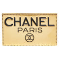 CHANEL Nameplate Motif Brooch Metal Women's