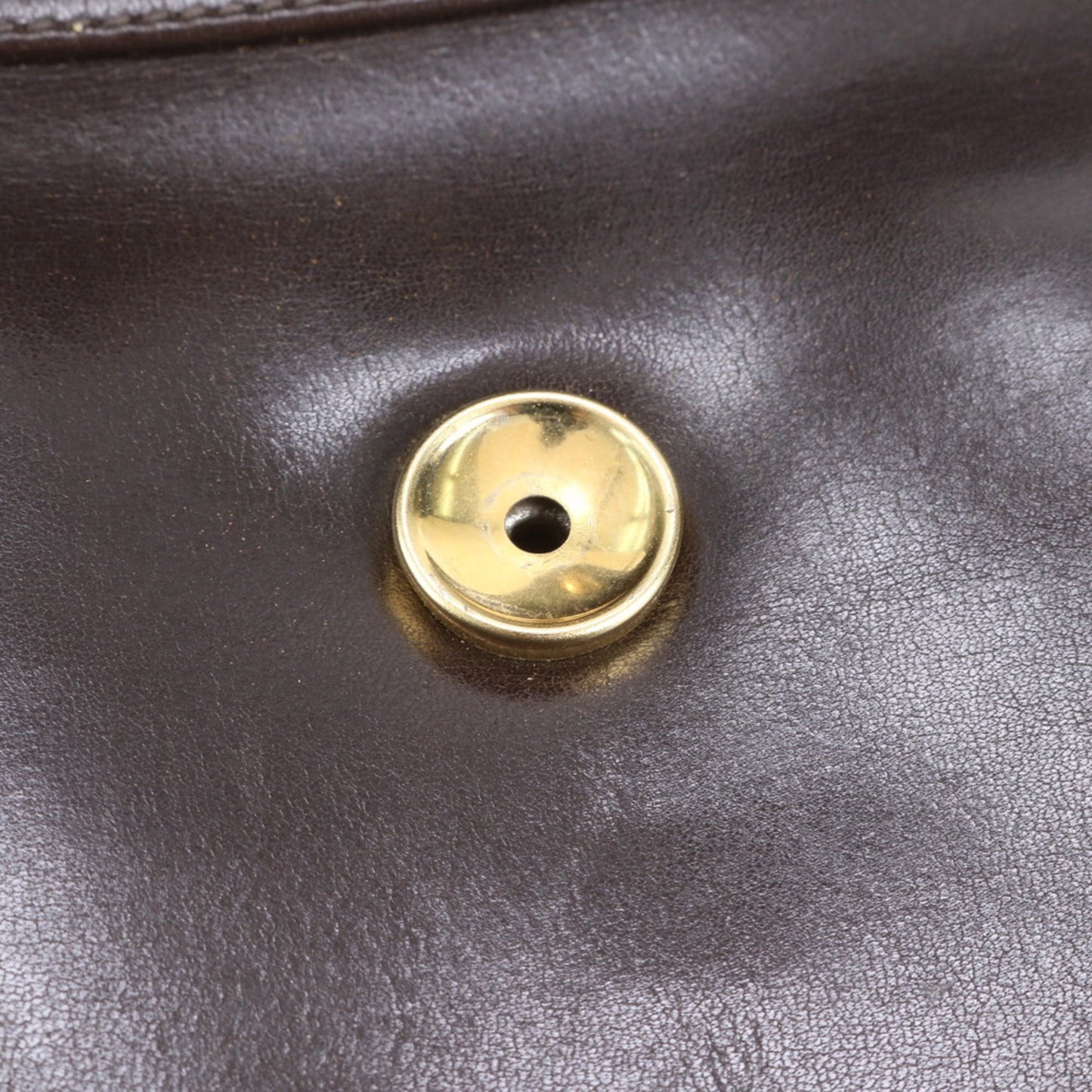 Gucci Leather Clutch Bag Pouch Brown Men's