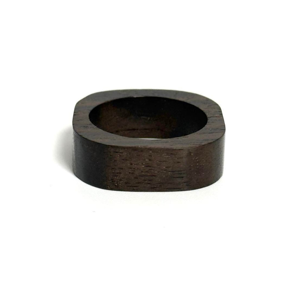 Louis Vuitton Men's Wood and Metal Square Ring — Like New