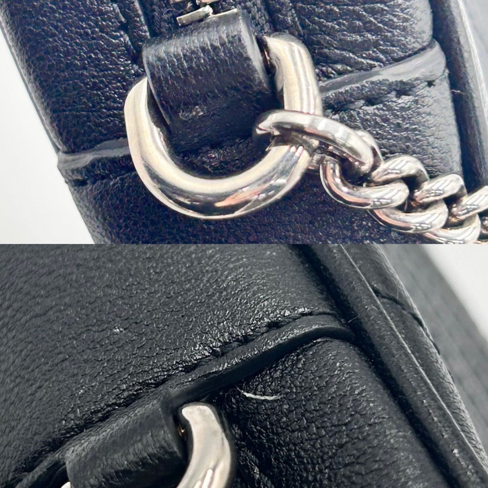 Gucci GG Blondie Chain Shoulder Bag for Women, Small Size, Leather, Black, Silver Hardware, 760315 — Like New