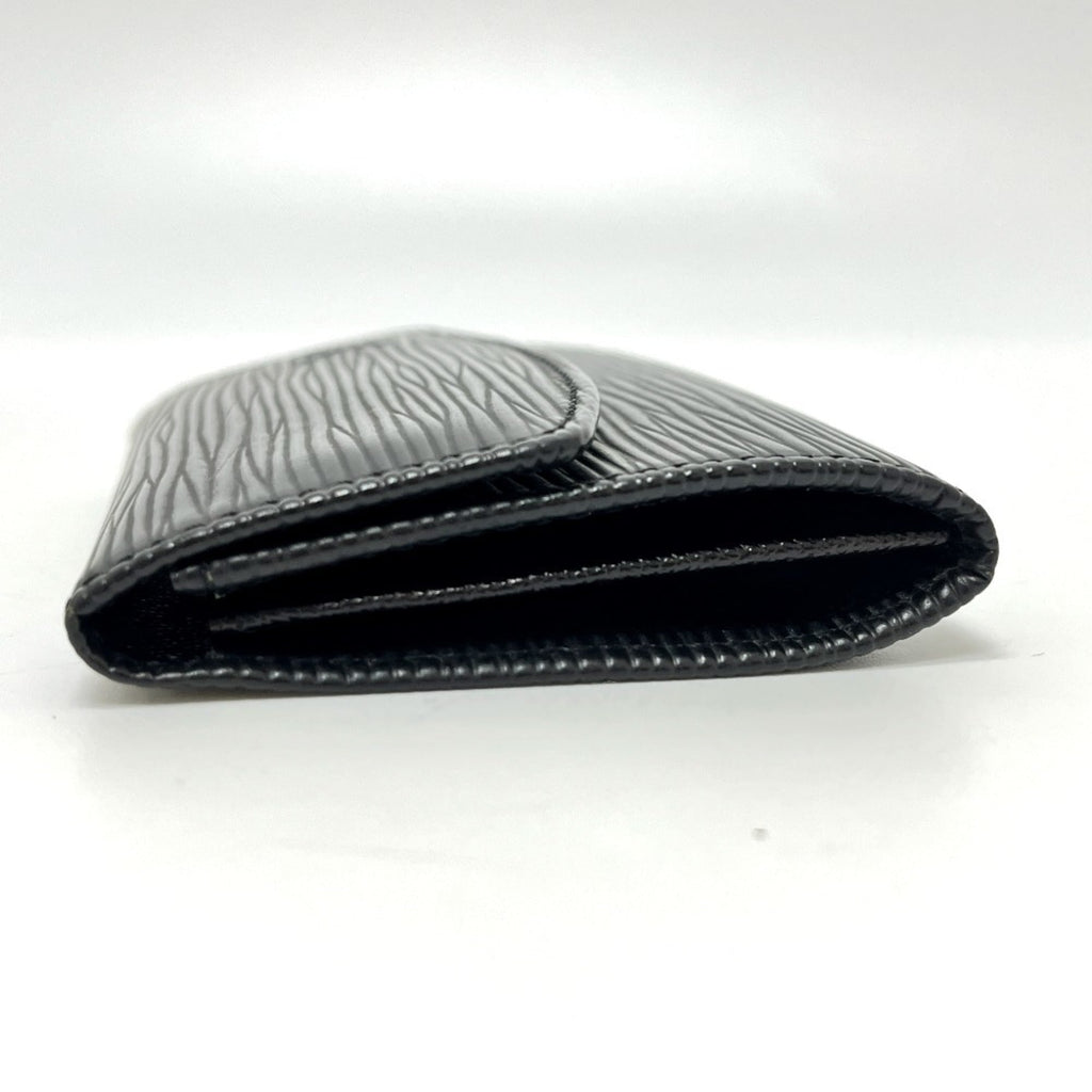 LOUIS VUITTON M63412 Porte Monnaie Surple Wallet with Coin Purse, Epi Leather, Women's, Noir