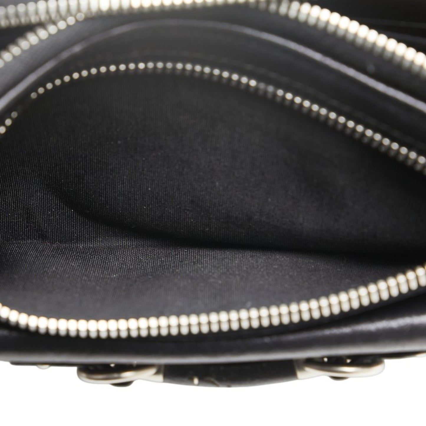 Christian Dior Dior Long Wallet Black Leather Women's