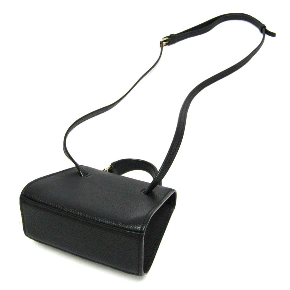 Valextra ISIDE BELT SGES0061028LOCPL99 Women's Leather Fanny Pack,Shoulder Bag Black — Like New