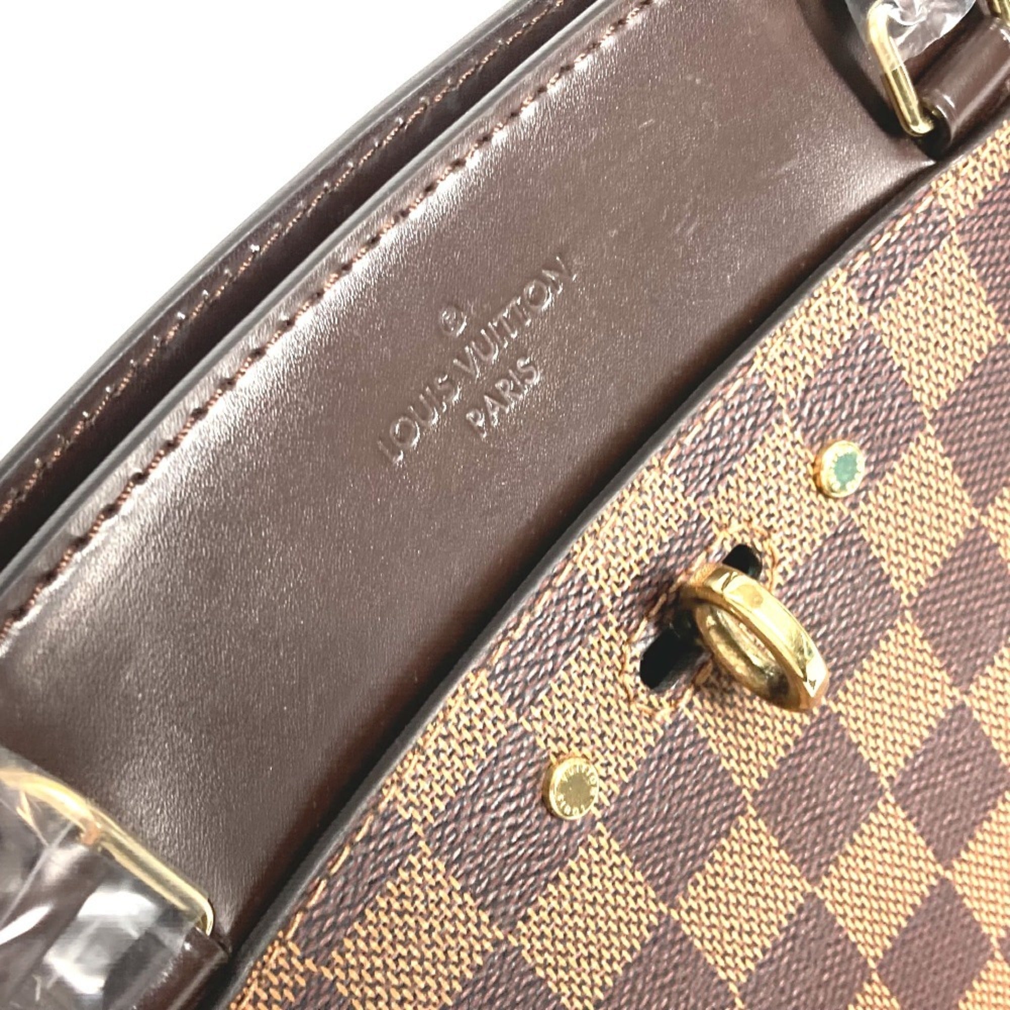 LOUIS VUITTON N41150 Damier Rivoli MM Shoulder Bag Tote Handbag Canvas Women's Ebene Brown — Like New