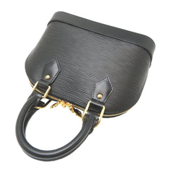 Louis Vuitton Alma BB Takashi Murakami Collaboration Women's Handbag M13670 Epi Noir (Black) — Like New