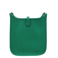 HERMES Evelyne TPM 16 Amazone Bag, Handbag, Shoulder Taurillon Clemence Leather, Women's, Vert Vertigo Green — New