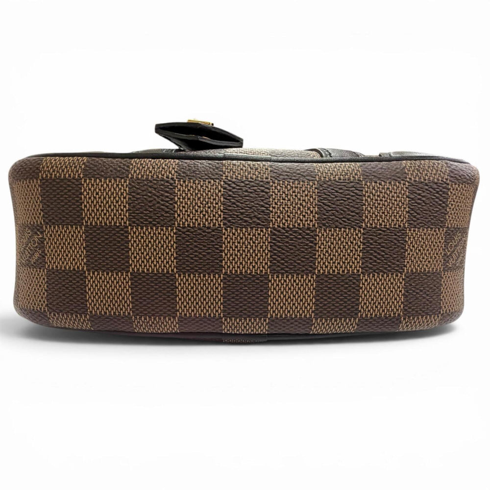 LOUIS VUITTON N50063 Damier Valisette Souple BB Canvas Shoulder Bag, Brown, Made in France, Women's, with Dust Bag — Like New
