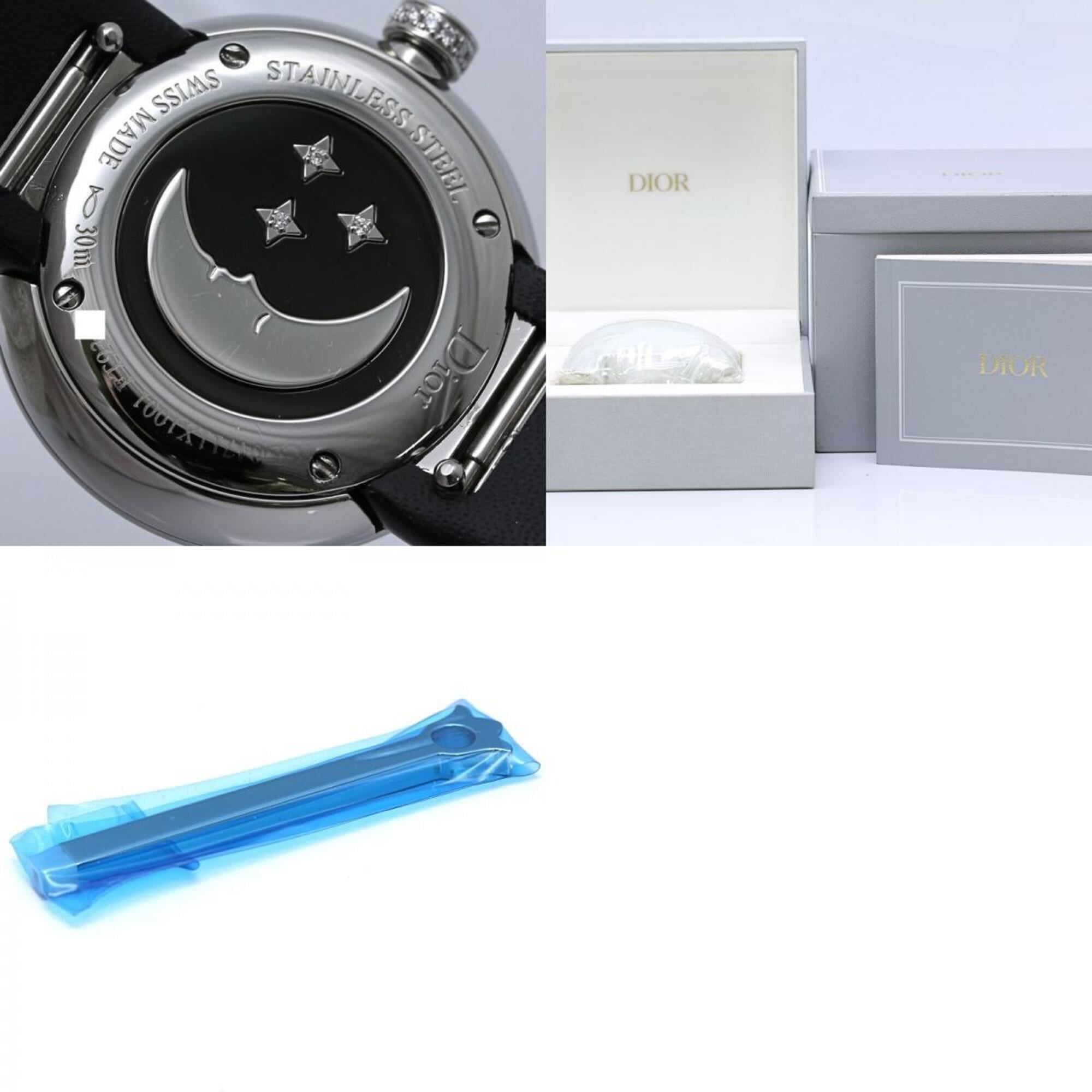 Dior La Rose Celeste Diamond Bezel CD04711X1001 Women's Watch Stainless Steel x Enamel 40453 — Good
