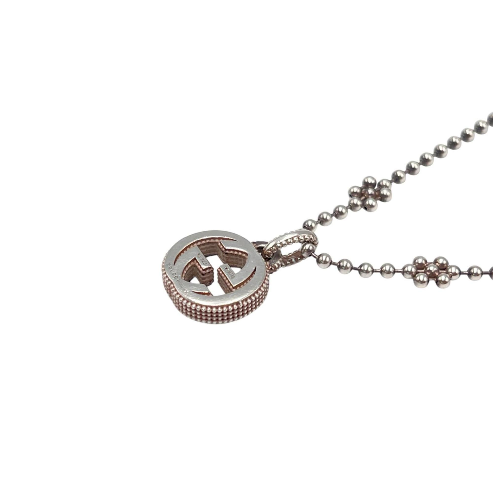 Gucci Interlocking G Necklace in Silver 925