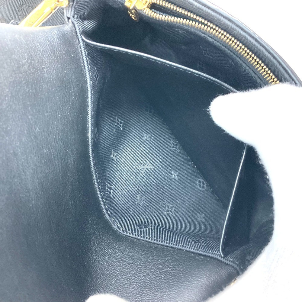 LOUIS VUITTON M81398 Monogram Bubblegram Wallet-on-Strap Long Wallet/Clutch Bag/2-Way Bag/Shoulder Bag Leather Women's Black — Like New