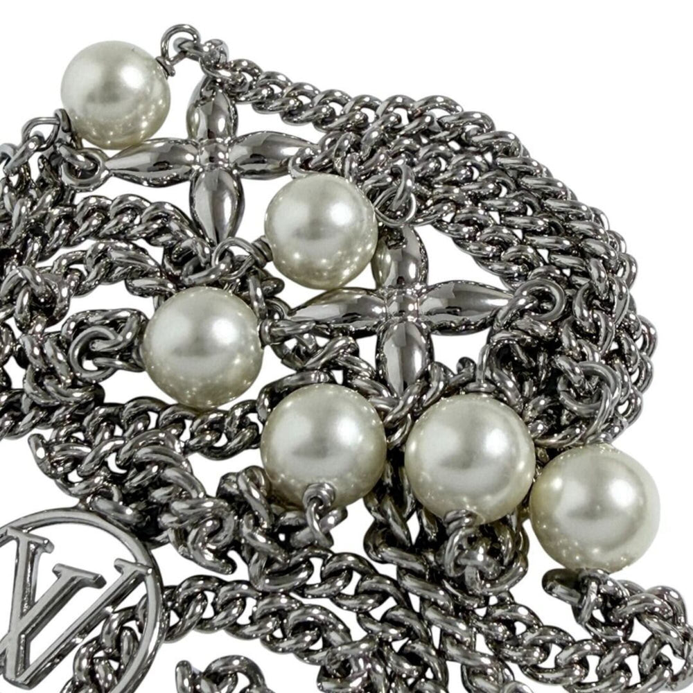 Louis Vuitton Women's Long Necklace, Midnight Pearl, M02908 — Like New